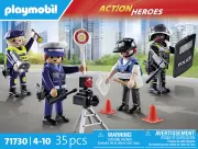 Image : Playmobil Action Heroes 71730 Set métiers de la police 4 policiers