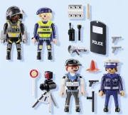 Image : Playmobil Action Heroes 71730 Set métiers de la police 4 policiers