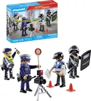 Image : Playmobil Action Heroes 71730 Set métiers de la police 4 policiers