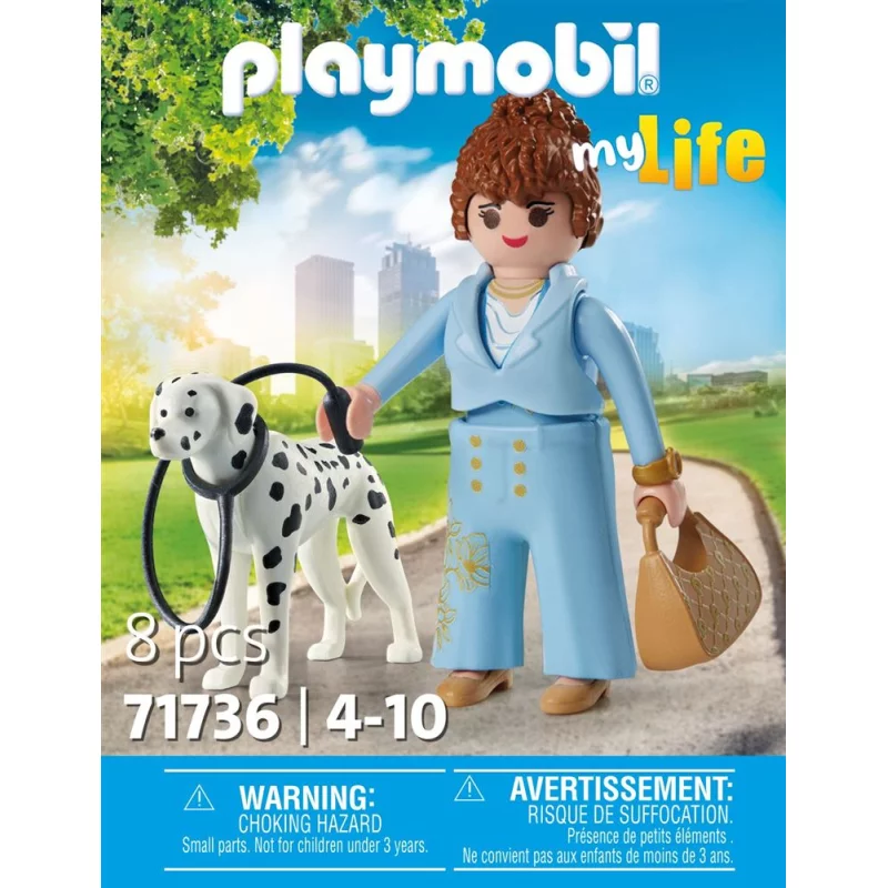 Image : Playmobil My Life 71736 Femme d'affaire avec son Dalmatien