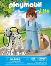 Playmobil My Life 71736 Femme d'affaire avec son Dalmatien