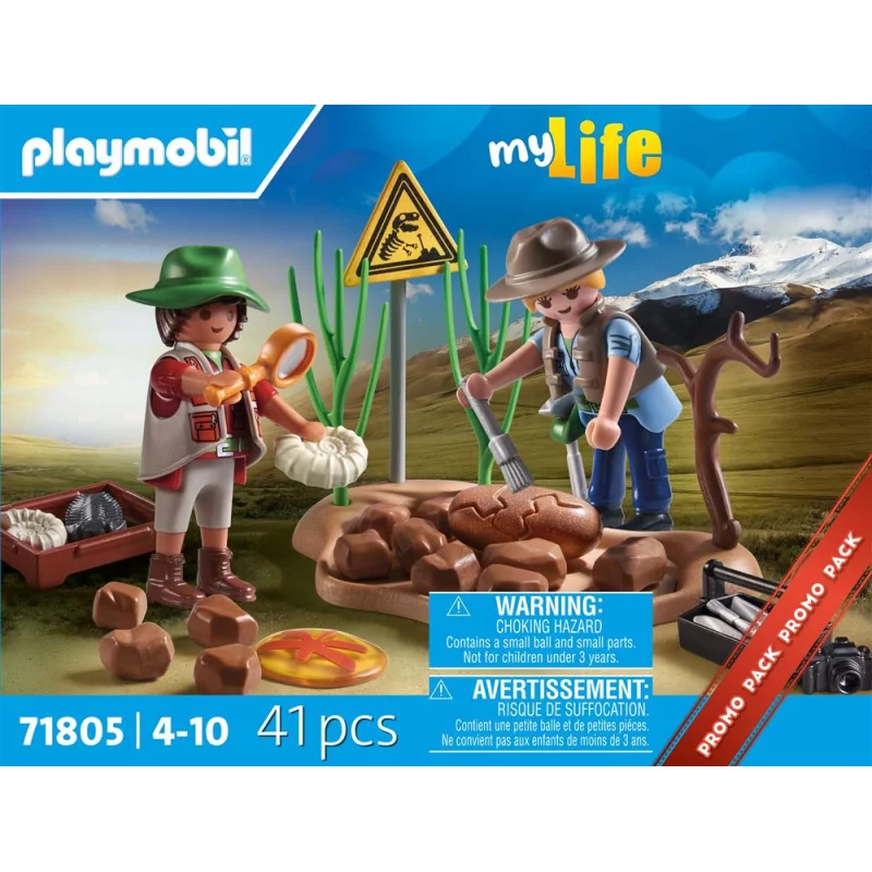 Image : Playmobil My Life 71805 Chercheurs et fossiles de dinosaures