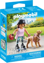 Playmobil My Life 71739 Jeune fille rolleuse avec Retriever