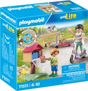 Playmobil My Life 71511 Boîte à livres avec maman et enfant