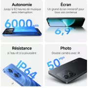 Image : XIAOMI Redmi 15C Noir 256Go 4G Smartphone