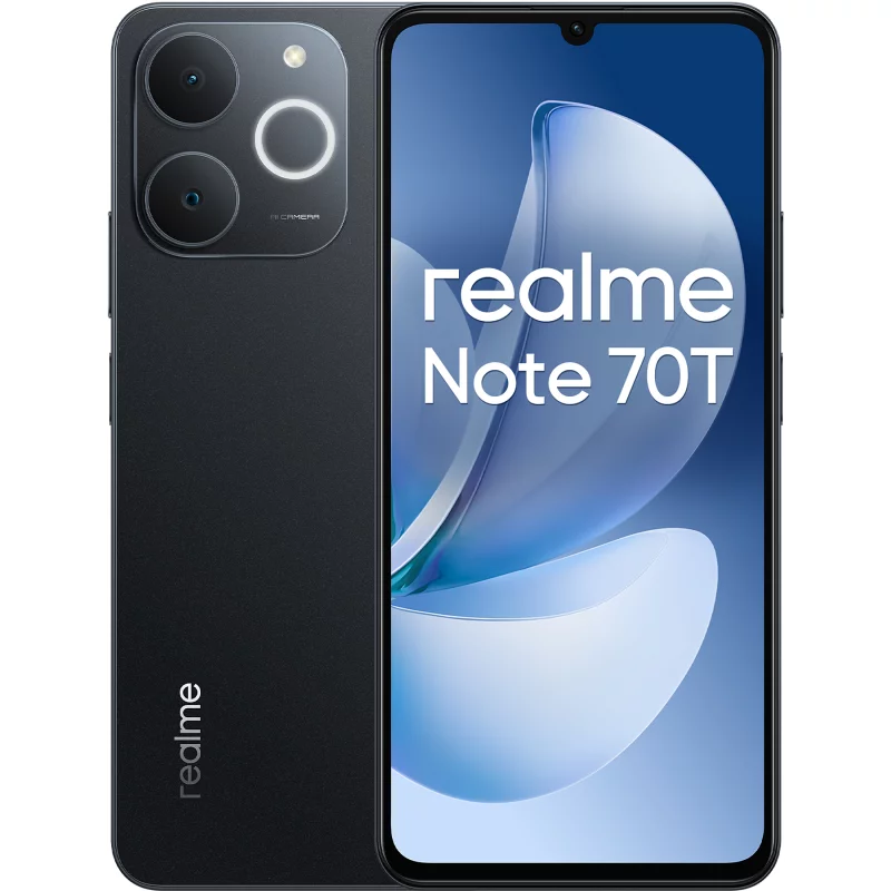 Image : REALME Note 70T 256Go Noir Smartphone