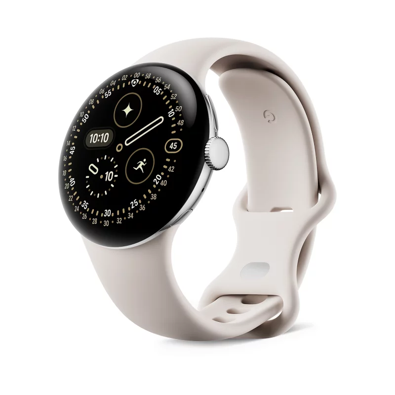 Image : GOOGLE Pixel Watch 4 41mm Argent/Porcelaine 4G Montre connectée