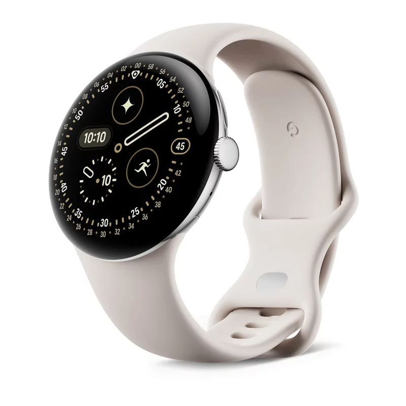 Image : GOOGLE Pixel Watch 4 45mm Argent/Porcelaine 4G Montre connectée
