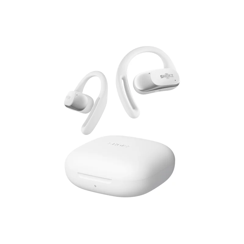 Image : Shokz OpenFit Air Blanc Ecouteurs sans fil True Wireless