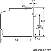 Image : BOSCH HBA553BA3F Série 4 Four Intégrable