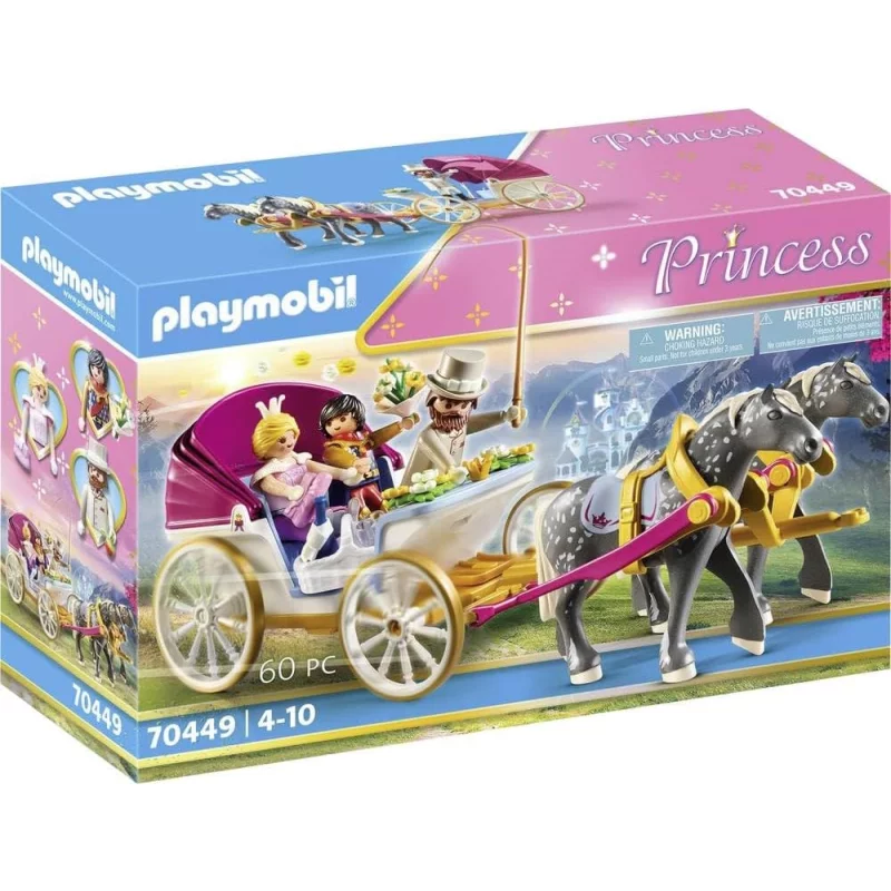 Image : PLAYMOBIL 70449 - Calèche et couple royal Princess