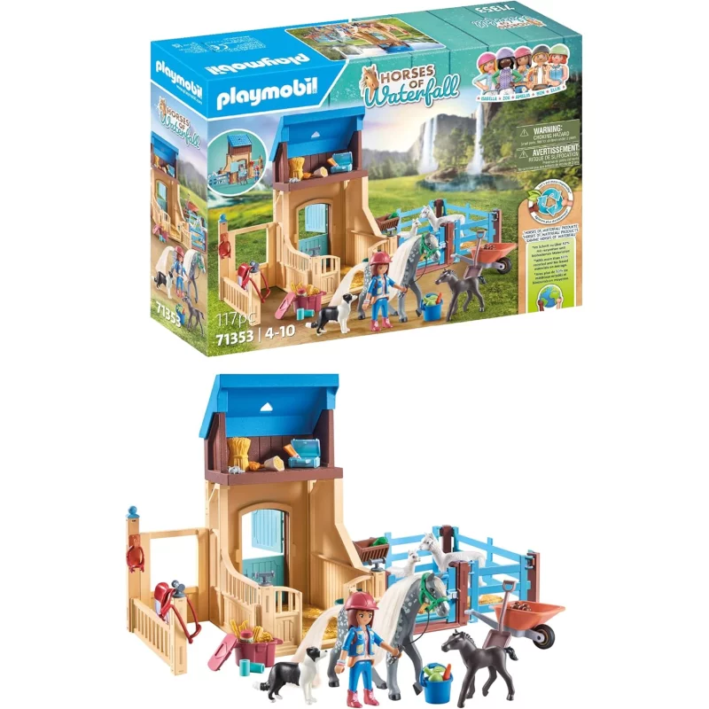 Image : PLAYMOBIL 71353 Amelia & Whisper avec box pour chevaux Horses of Waterfall