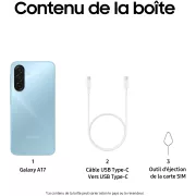 Image : SAMSUNG Galaxy A17 Bleu clair 128Go Smartphone