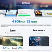 Image : SAMSUNG Galaxy S25FE Noir Absolu 256Go Smartphone