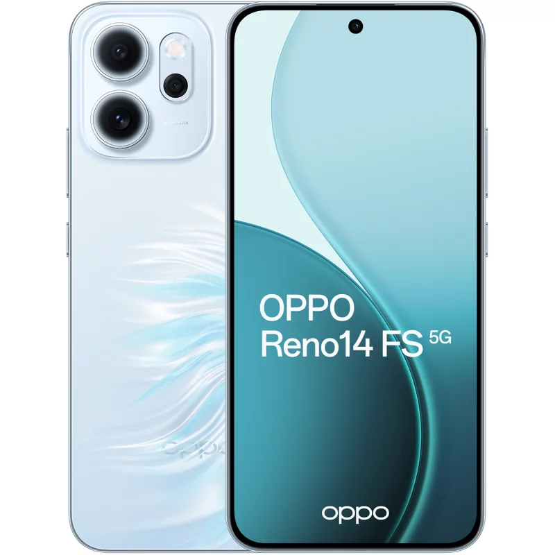 Image : OPPO Reno 14 FS 512Go Bleu Opale 5G Smartphone