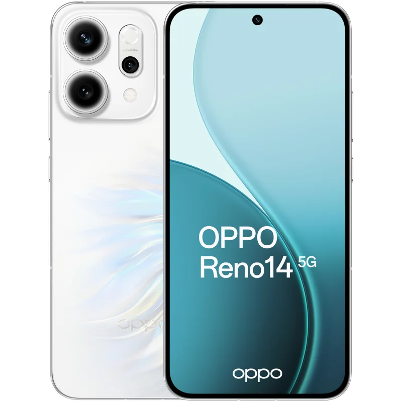 Image : OPPO Reno 14 512Go Blanc Opale 5G Smartphone