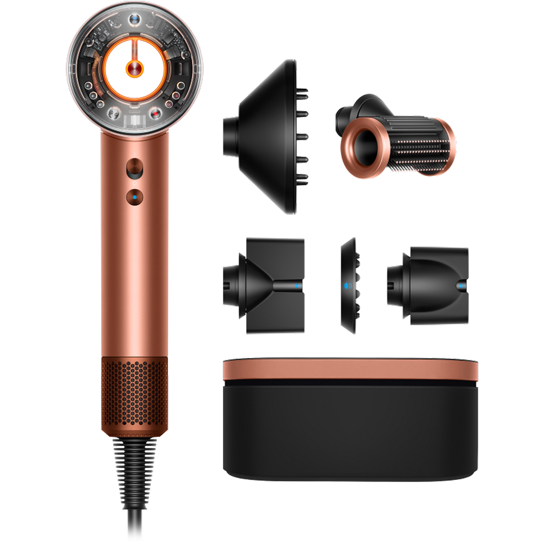 Image : DYSON Supersonic Nural Cheveux raides à ondulés Soie Ambré Sèche cheveux