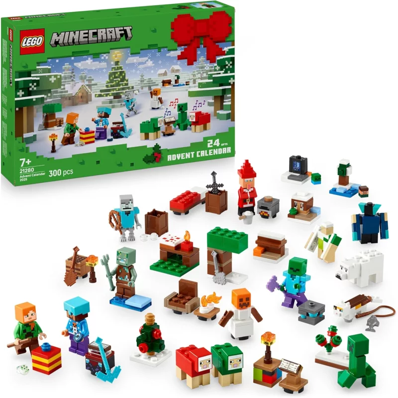 Image : LEGO 21280 Le calendrier de l'Avent 2025 Minecraft