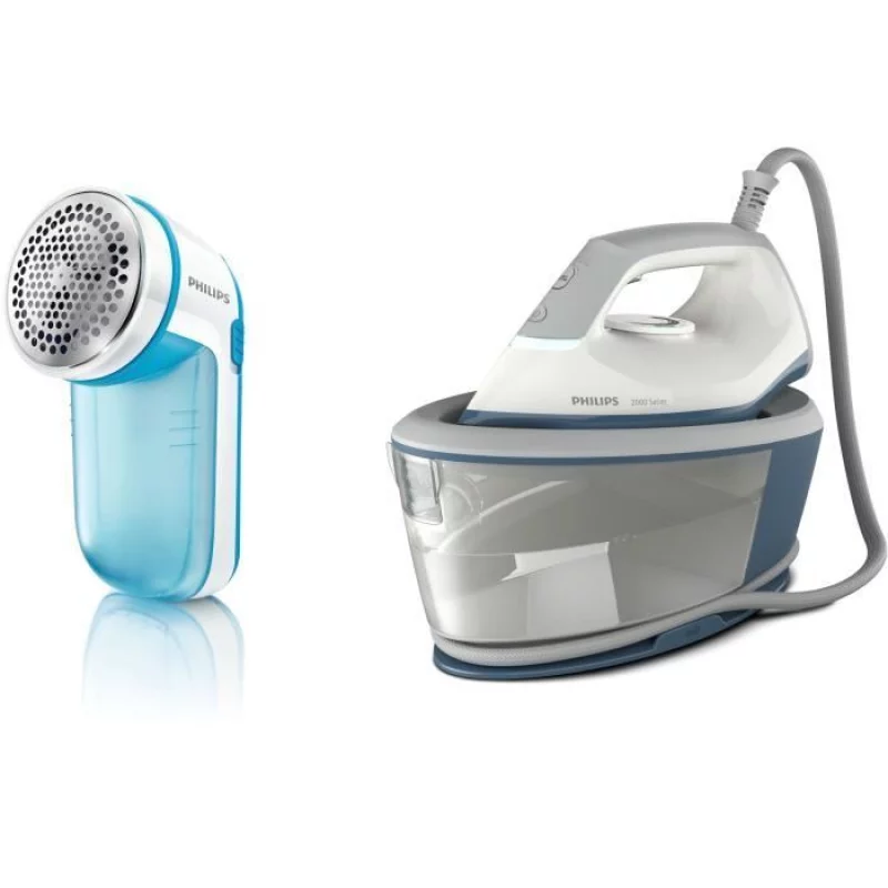 Image : PHILIPS BXA0019/00 Centrale Vapeur + Rase Peluche  -