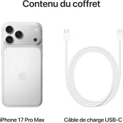 Image : APPLE iPhone 17 Pro Max Argent 256Go Smartphone