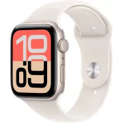 Apple Watch SE 3 GPS 44mm Lumiere Stellaire avec Bracelet Sport S/M - MEHG4ZR/A