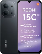 XIAOMI REDMI 15C 5G Noir 4 GO + 128 GO