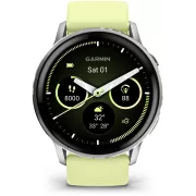 GARMIN Venu 4 Gris/Silver Silicone Jaune 45mm