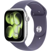 Apple Watch Series 11 GPS + Cellular 42mm Aluminium Argent / Brume Violette - M/L - MF8J4ZR/A