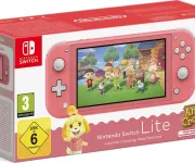 NINTENDO Switch Lite Corail + Animal Crossing