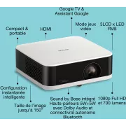 Image : EPSON EF-61W 2025 Vidéoprojecteur portable