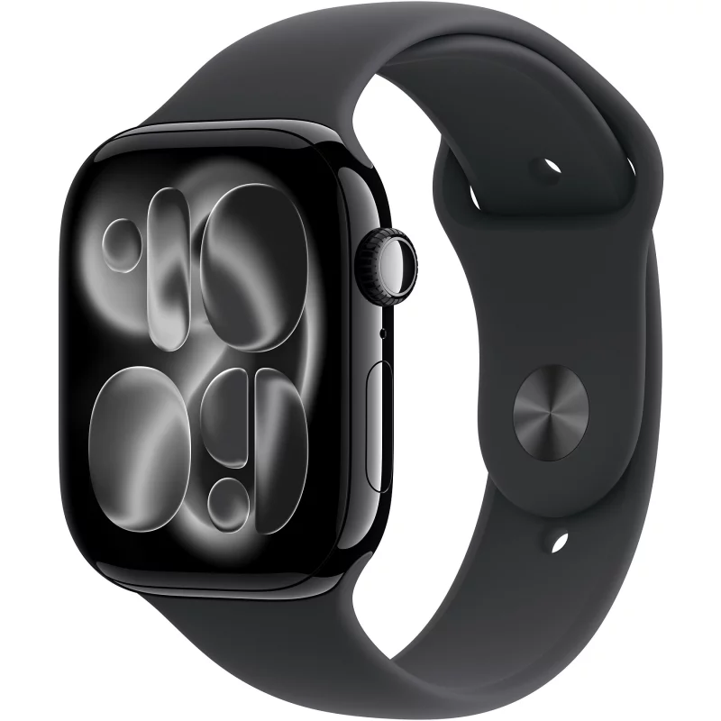 Image : Apple Watch Series 11 GPS + Cellular 42mm Aluminium Noir de Jais / Noir - M/L - MF854ZR/A