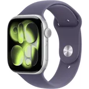 Apple Watch Series 11 GPS + Cellular 42mm Aluminium Argent / Brume Violette S/M - MF8H4ZR/A
