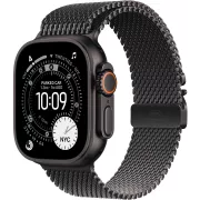 Apple Watch Ultra 3 GPS + Cellular 49mm Titane Noir / Milanais en titane noir Large - MF1T4QF/A