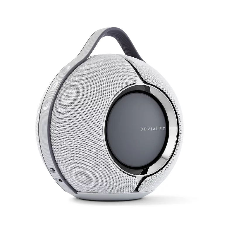 Image : DEVIALET Mania light grey avec chargeur Enceinte portable
