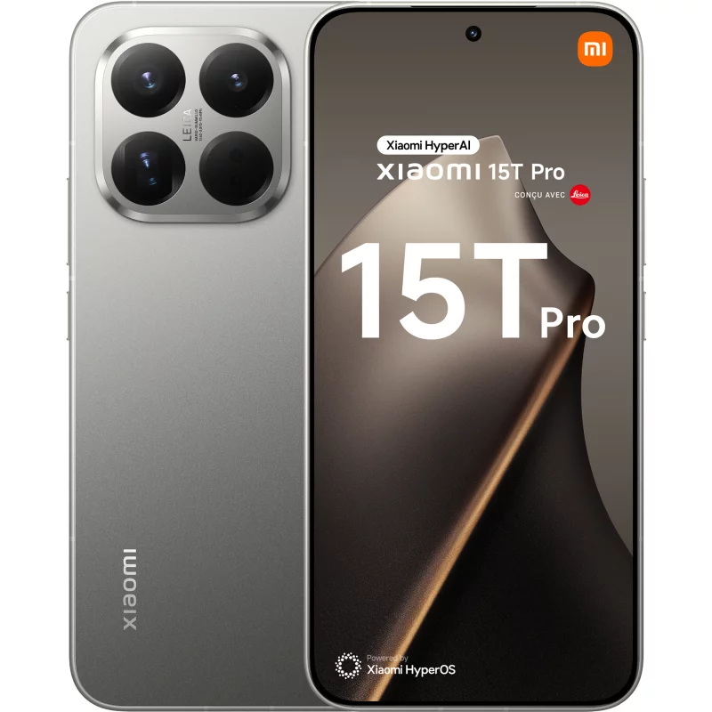 Image : XIAOMI 15T Pro 512Go Gris - Smartphone