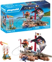 Image : PLAYMOBIL 71419 Pirate avec pieuvre géante Les Pirates