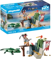 Image : PLAYMOBIL 71419 Pirate avec pieuvre géante Les Pirates