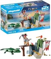 Image : PLAYMOBIL 71419 Pirate avec pieuvre géante Les Pirates