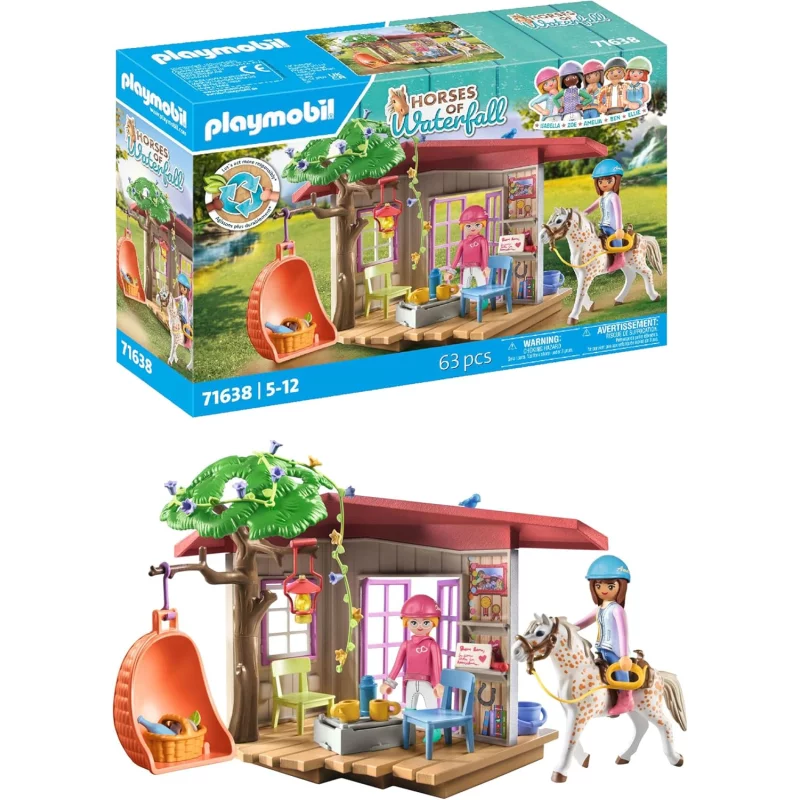 Image : PLAYMOBIL 71638 Espace détente cavalières Horses of Waterfall