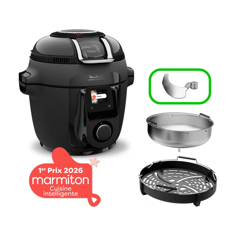 Image : MOULINEX CE9828F0 Cookeo Infinity - Multicuiseur Airfryer