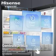 Image : HISENSE RL3K370SAIE Réfrigérateur Gris Anthracite