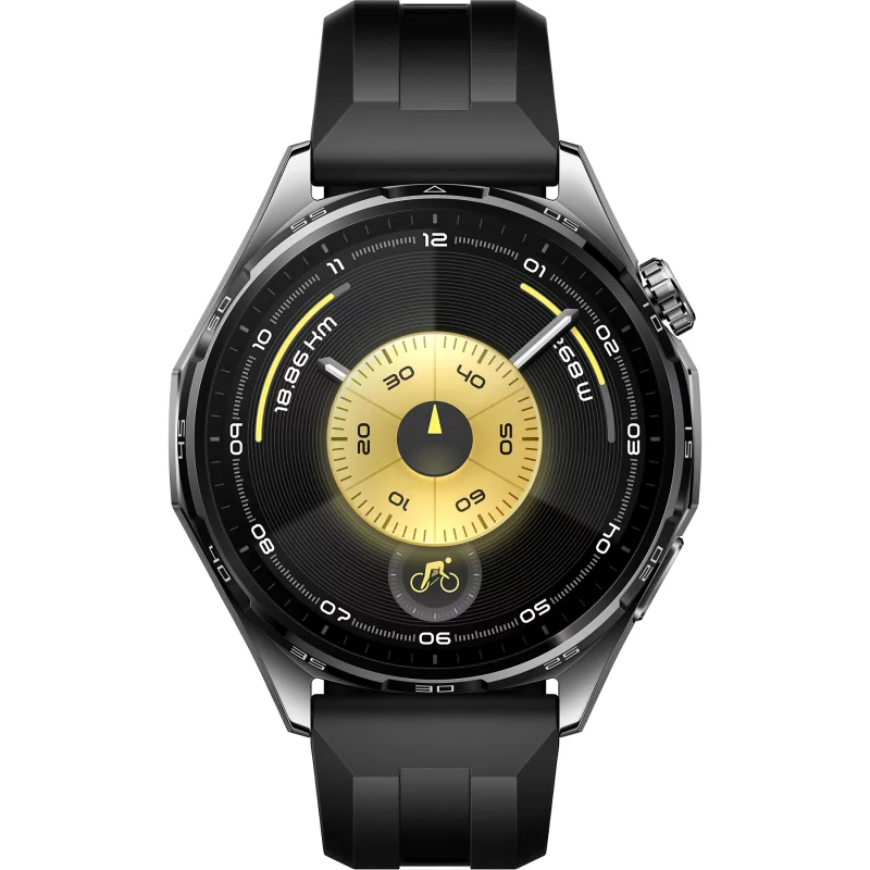 Image : HUAWEI WATCH GT 6 46mm Bracelet en fluoroélastomère noir