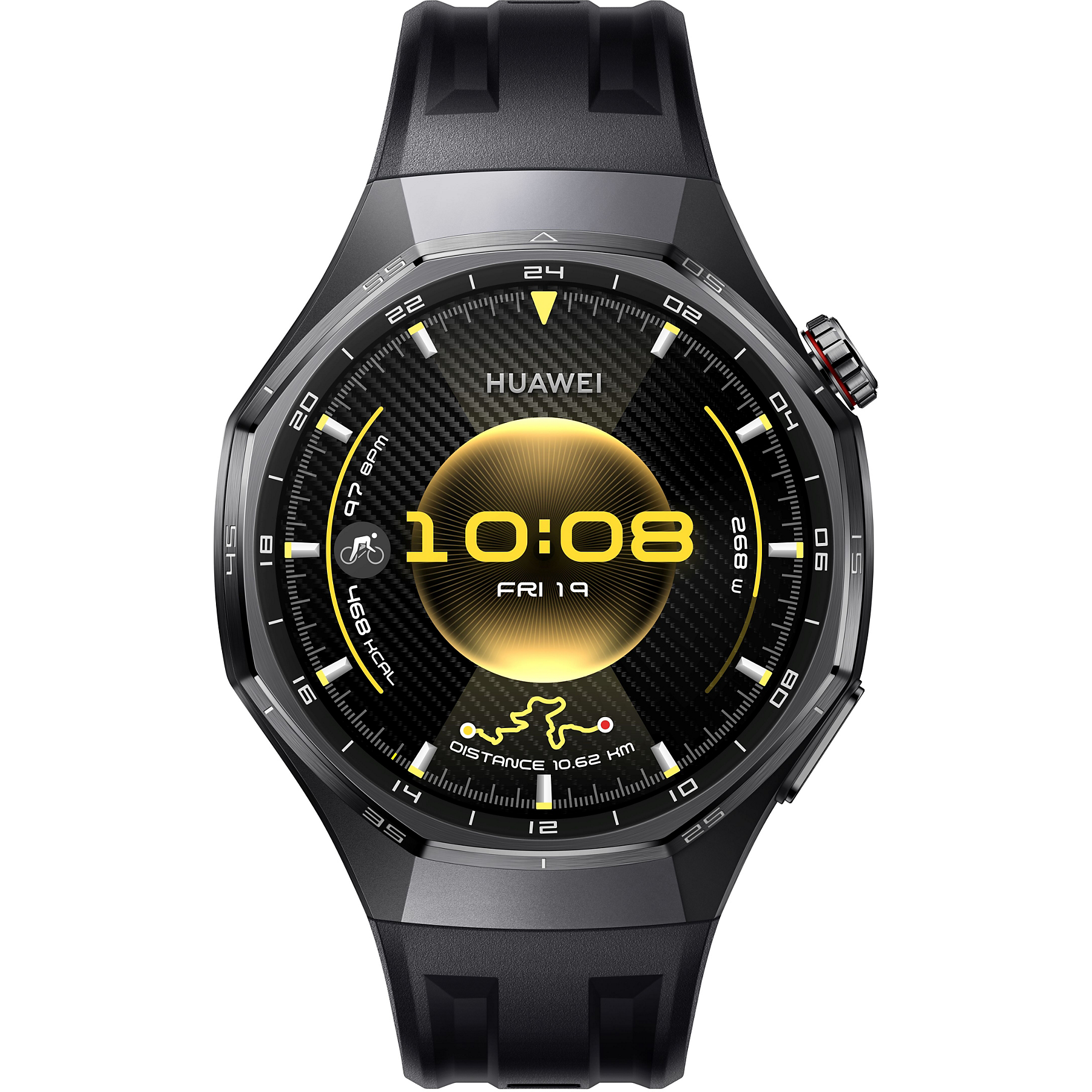 Image : HUAWEI WATCH GT 6 Pro 46mm / Boitier en alliage de titane / Bracelet noir
