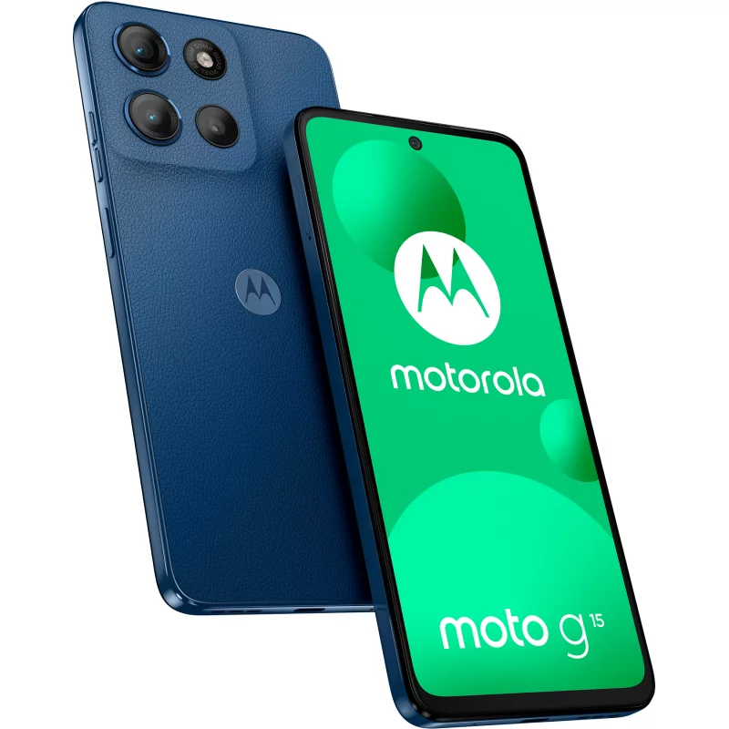 Image : MOTOROLA G15 Bleu Marine 256Go - Smartphone