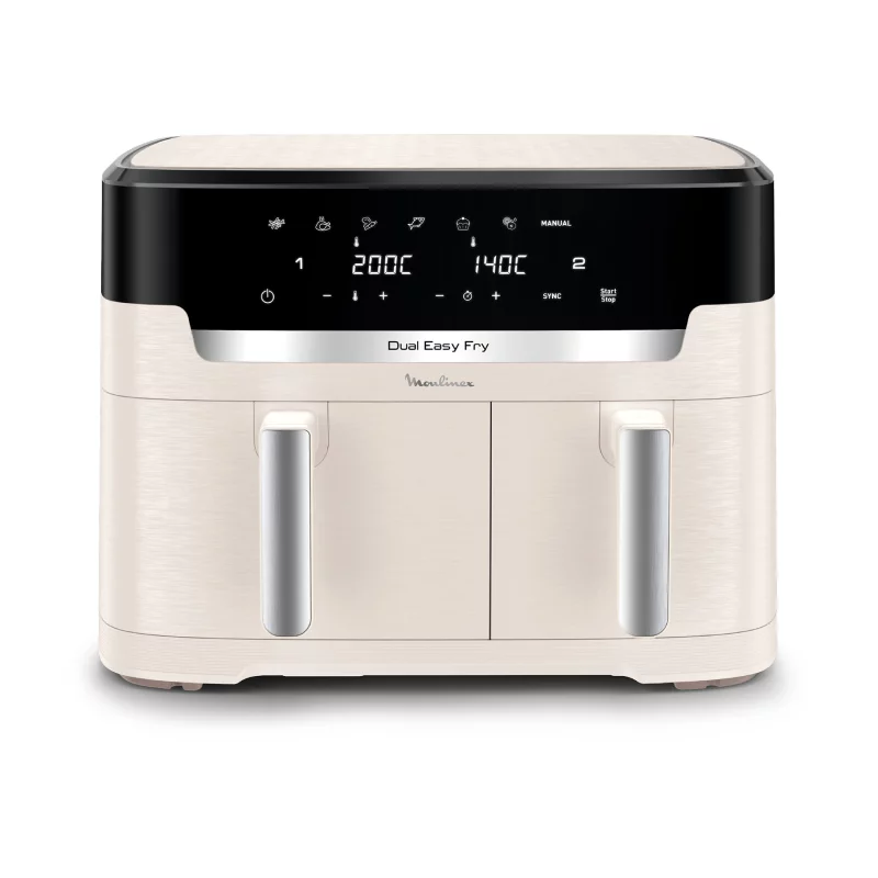 Image : MOULINEX EZ942AF0 Easy Fry Dual XXL Friteuse sans huile