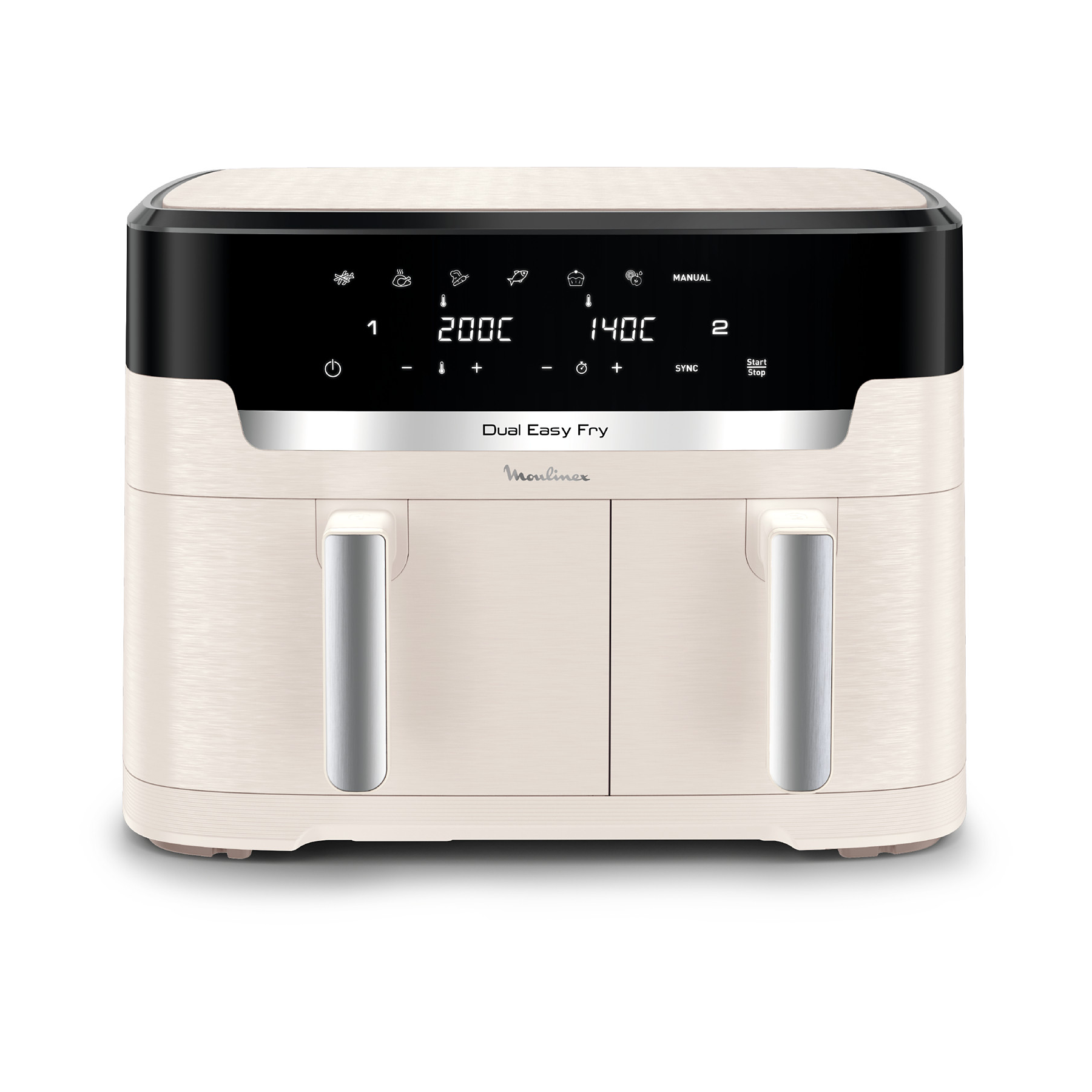 Image : MOULINEX EZ942AF0 Easy Fry Dual XXL Friteuse sans huile