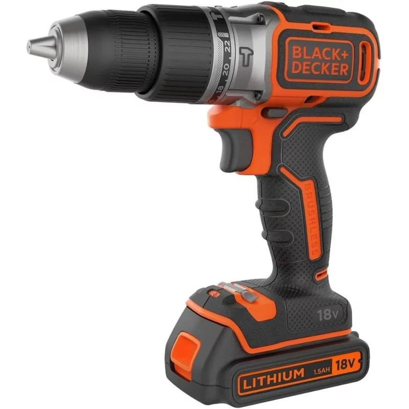 Image : Black & Decker BCD383D2XK-QW Perceuse à percussion sans fil