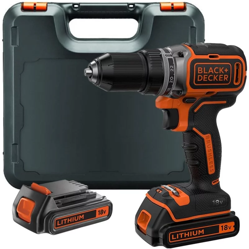 Image : Black+Decker BL186K1B2-QW Perceuse visseuse 18V