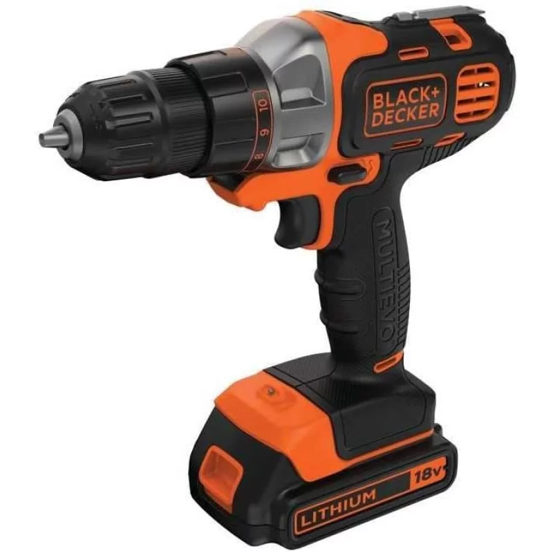 Image : BLACK+DECKER MT218K-QW - Perceuse visseuse multievo