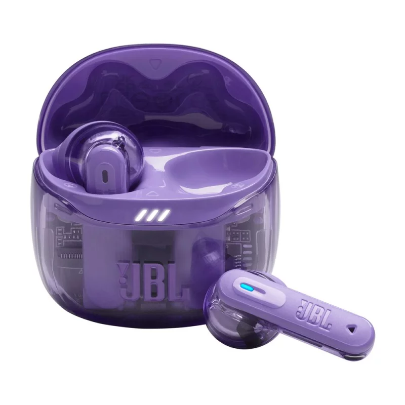 Image : JBL Tune Flex 2 Ghost Edition  Violet - Ecouteurs sans fil